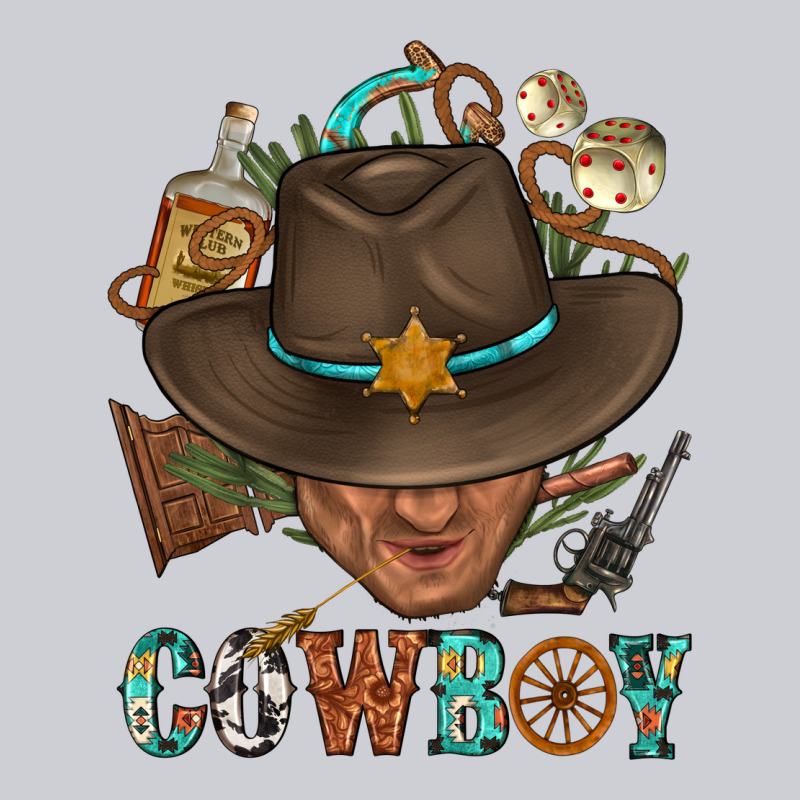 Western Cowboy Portrait With Cactus Heavyweight Sweatshirt by BundleAndBundleShop | Teevron