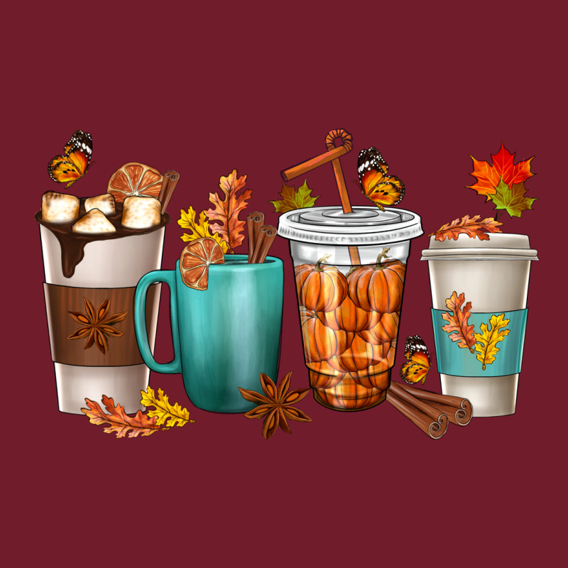 Thankful Coffee Cups Zipper Hoodie by texasbilliewilder | Teevron