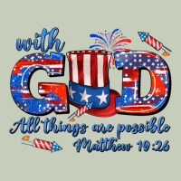 With God All Things Are Possible Usa Ladies Tee | Teevron
