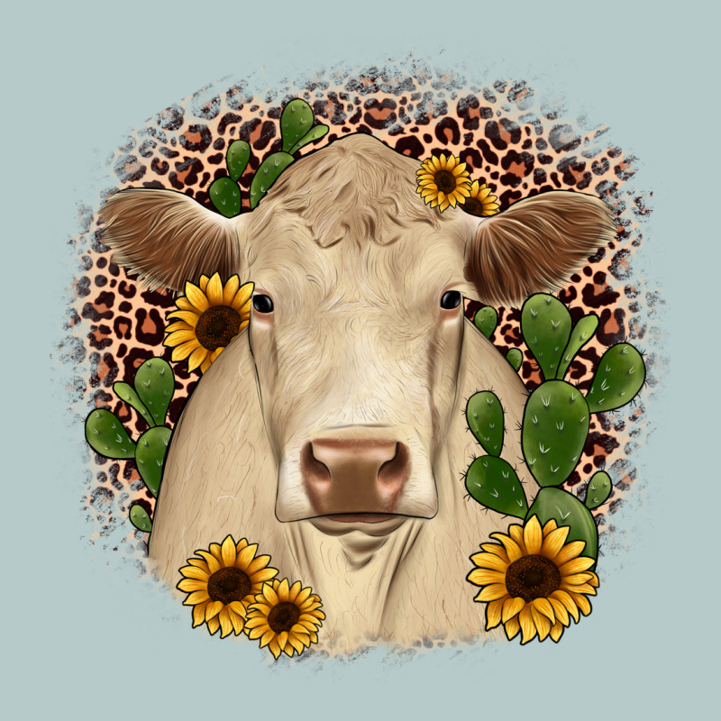 Charolais Leopard Cactus Sunflower Heavy Core Tee by JahusDesignShop | Teevron