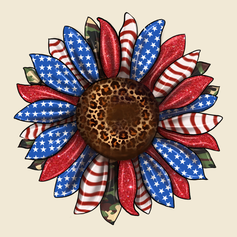 Usa Flag Camouflage Sunflower Ladies Tee by JahusDesignShop | Teevron