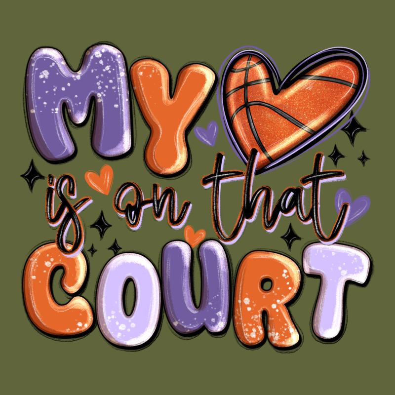 My Heart Is On That Court Classic Tee by MaliasSmallBusiness | Teevron