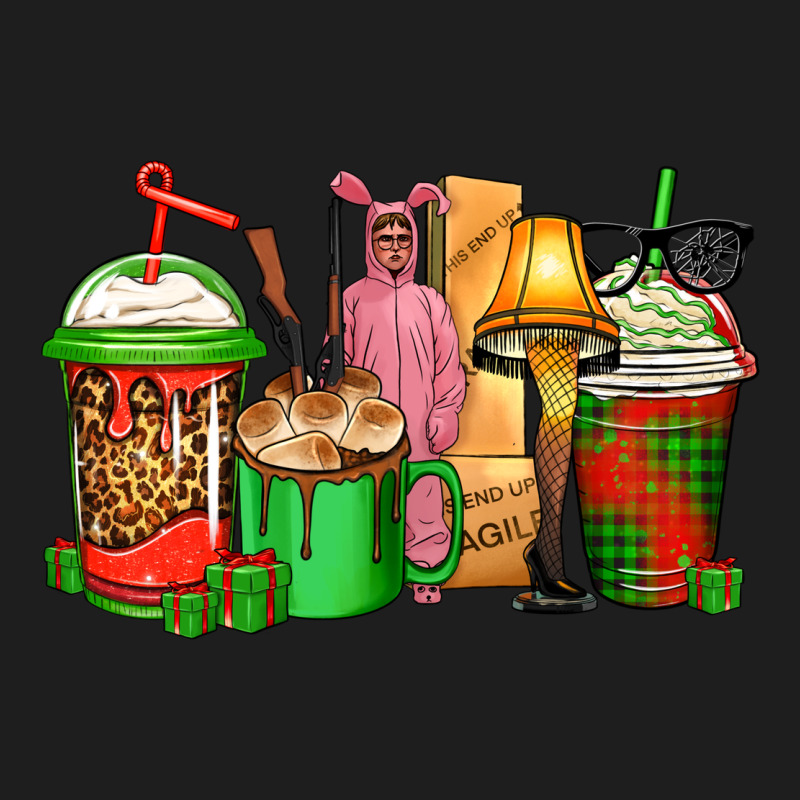 Christmas Movie Coffee Cups Heavyweight Hoodie by CowGirlArtShop | Teevron