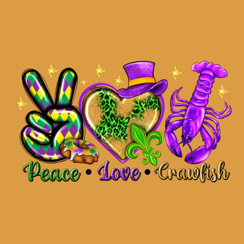 Peace Love Crawfish Urban Heavy Tee by NancyCooperArtShop | Teevron