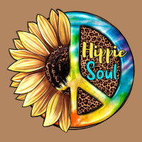 Hippie Soul With Sunflower And Leopard Background Long Sleeve Tee | Teevron