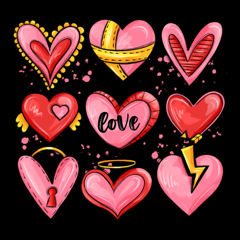 Sketch Hearts Urban Heavy Tee by MaliasSmallBusiness | Teevron