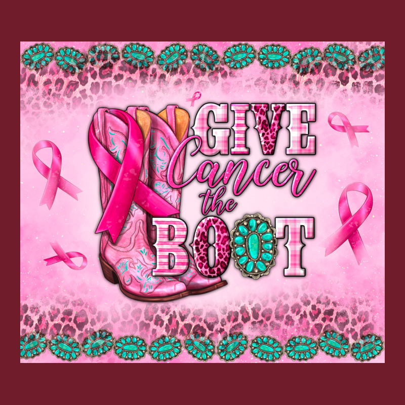 Give Cancer The Boot Zipper Hoodie by NancyCooperArtShop | Teevron