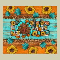 Sunflower Leopard Thanksgiving Love Heavy Core Tee | Teevron