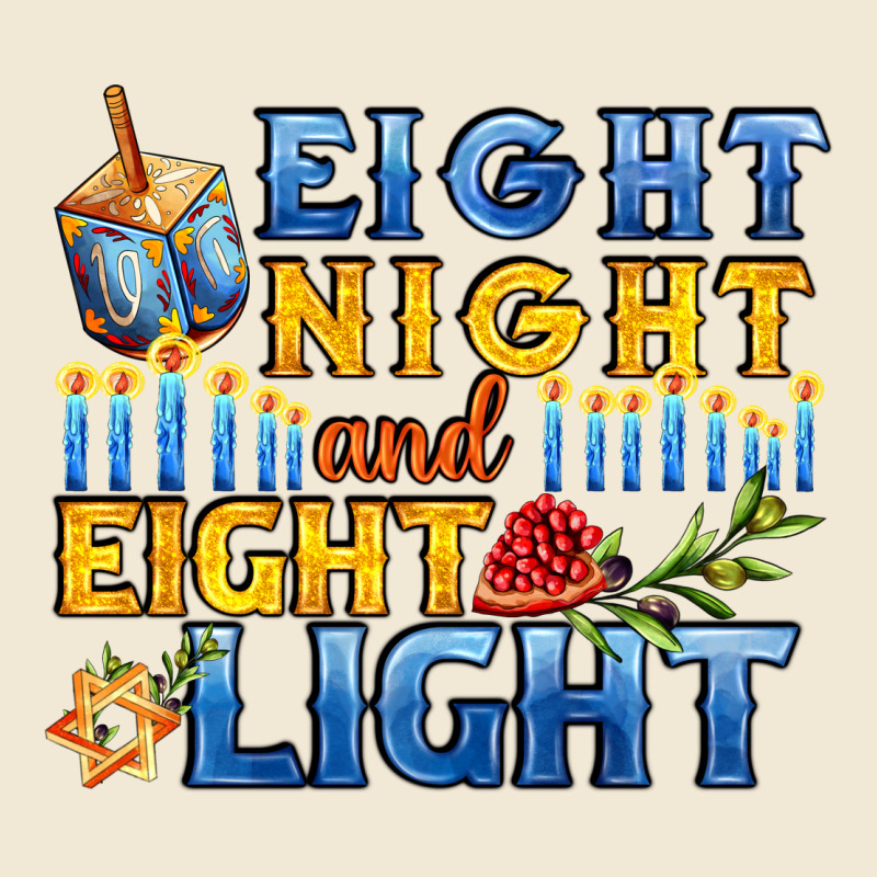 Eight Night And Eight Light For Hanukkah Premium Tee by AdoDesignShop | Teevron