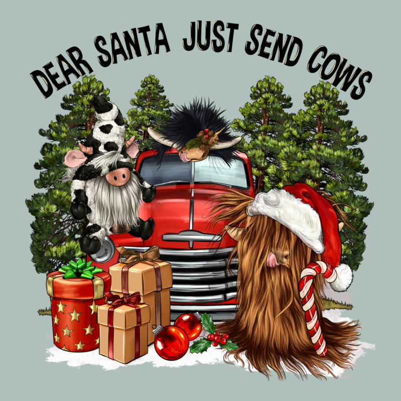 Dear Santa Just Send Cows Heavyweight Hoodie by CowGirlArtShop | Teevron