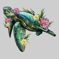 Sea Turtle With Lotus Premium Tee | Teevron