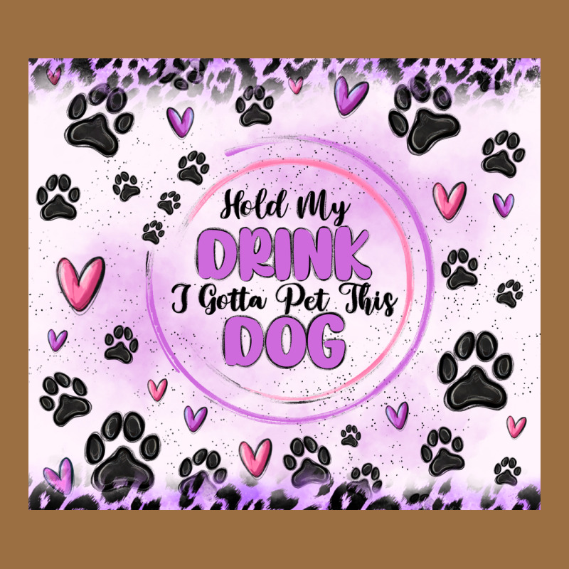 Hold My Drink I Gotta Pet This Dog Vintage Tee by MaliasSmallBusiness | Teevron