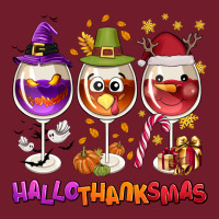 Hallothanksmas Wine Glasses Zipper Hoodie | Teevron