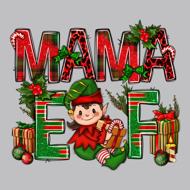 Mama Elf With Gift Christmas Long Sleeve Tee by BundleAndBundleShop | Teevron