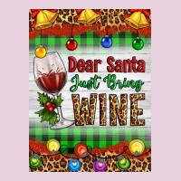 Christmas Dear Santa Just Bring Wine Ladies Tee | Teevron
