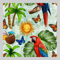 Parrot In The Sun Seamless Pattern Premium Tee | Teevron