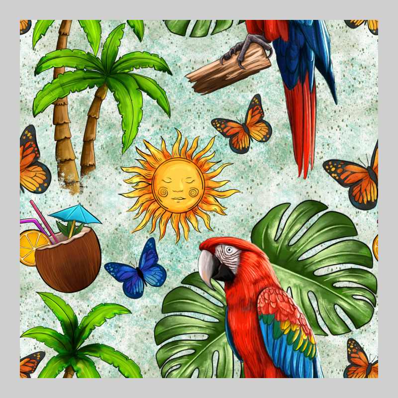 Parrot In The Sun Seamless Pattern Premium Tee by BundleAndBundleShop | Teevron