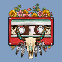 Bull Skull Sunflower Floral Cassette Urban Hoodie | Teevron