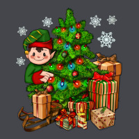 Christmas Elf With Gift Long Sleeve Tee | Teevron