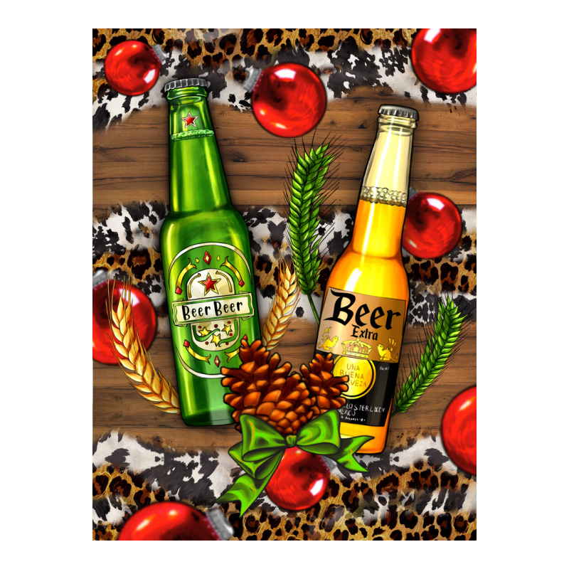 Beer Bottles With Wheat And Barley Premium Tee by AdoDesignShop | Teevron