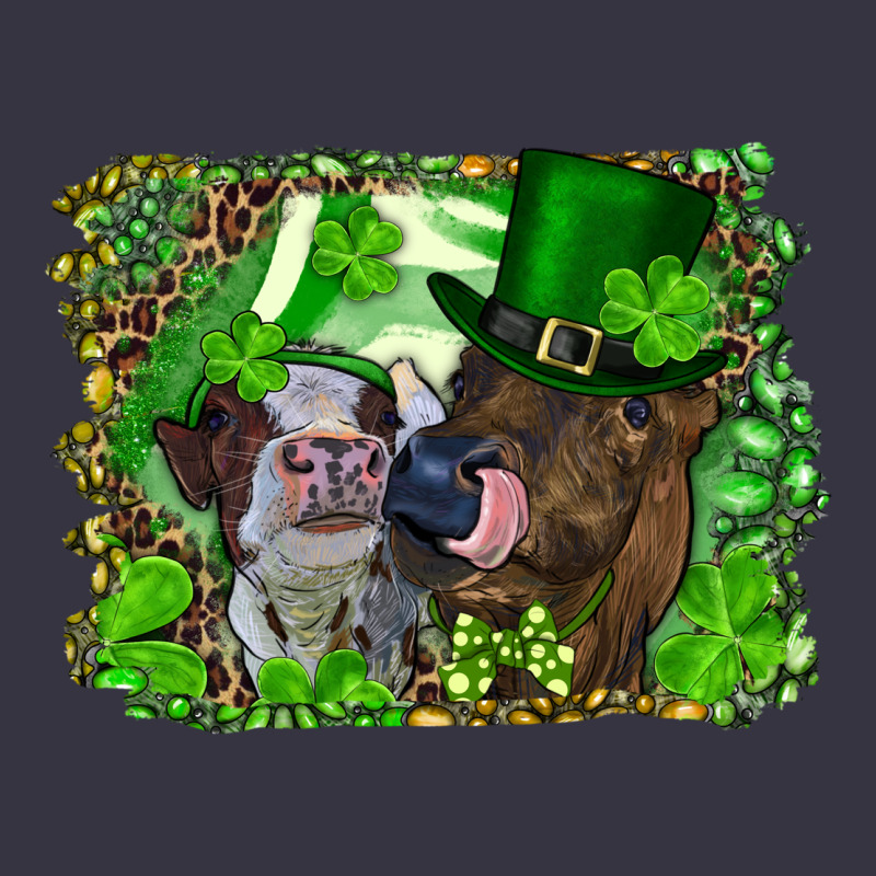 St. Patrick's Day Heifers Vintage Hoodie by RanaPortraitStore | Teevron