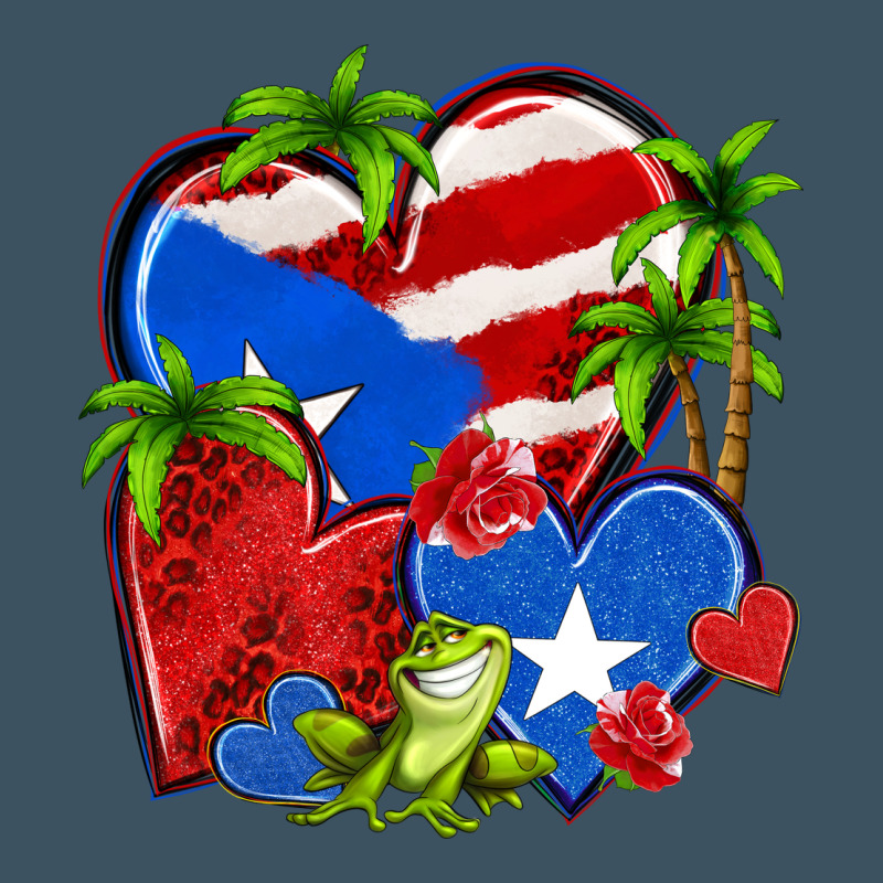 Puerto Rico Hearts Urban Heavy Tee by NancyCooperArtShop | Teevron
