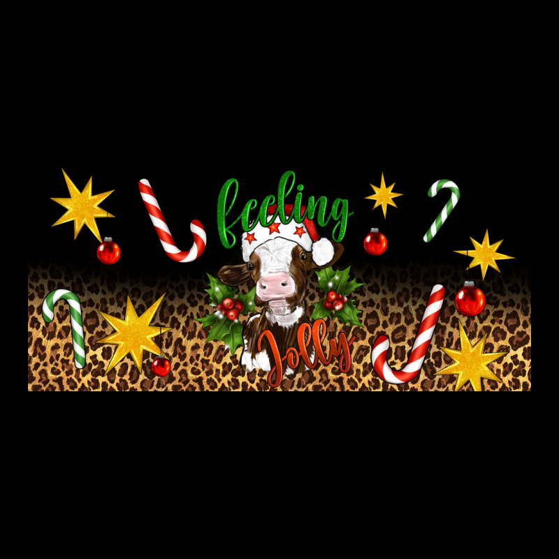Christmas Feeling Jolly Cow Ladies Tee by Artiststas | Teevron
