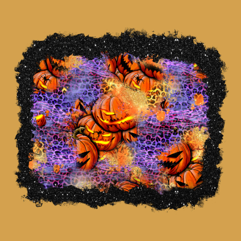 Halloween Pumpkin And Leopard Background Urban Hoodie by BundleAndBundleShop | Teevron