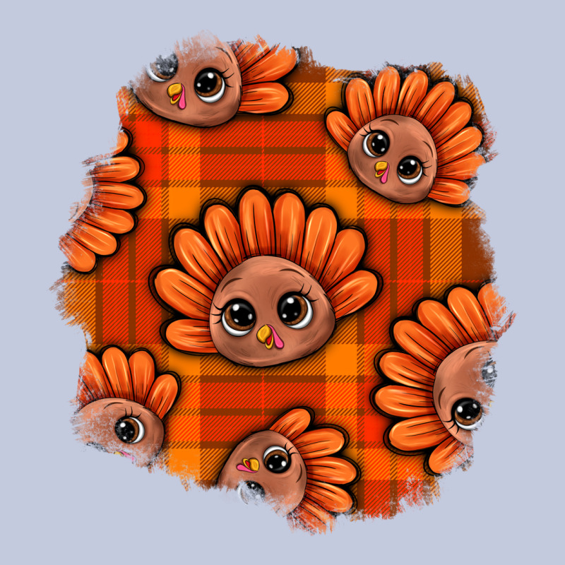 Thanksgiving Turkey With Tartan Patch Long Sleeve Tee by BundleAndBundleShop | Teevron