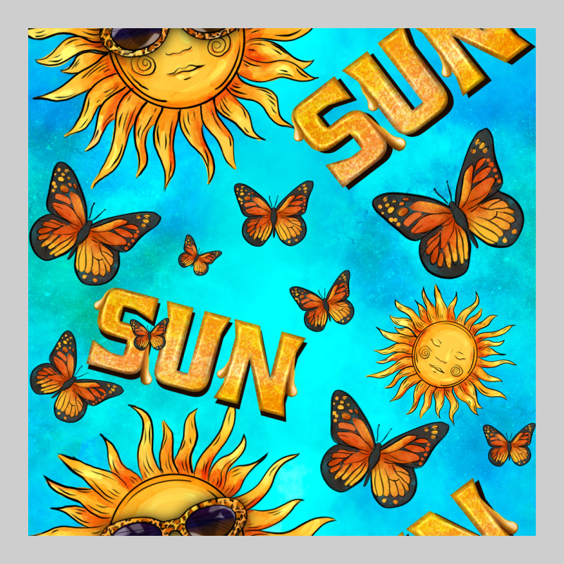 Sun With Butterfly Seamless Pattern Premium Tee by BundleAndBundleShop | Teevron