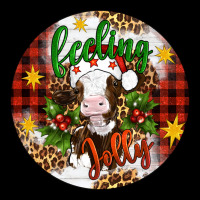 Christmas Feeling Jolly Cow Ornament Ladies Tee | Teevron