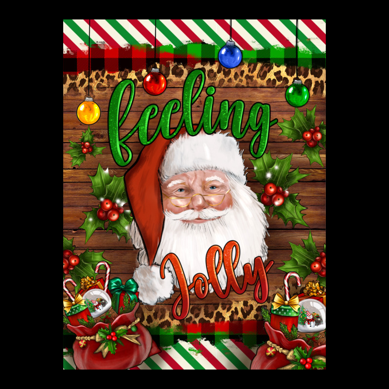 Christmas Feeling Jolly Santa Ladies Tee by Artiststas | Teevron