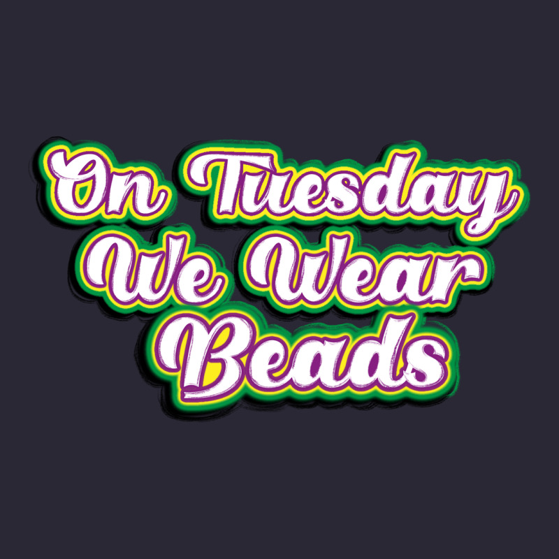 On Tuesday We Wear Beads Vintage Tee by MaliasSmallBusiness | Teevron