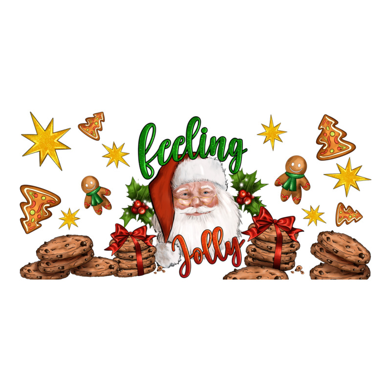Christmas Feeling Jolly Santa Ladies Tee by Artiststas | Teevron