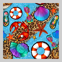 Summer With Leopard Seamless Pattern Premium Tee | Teevron