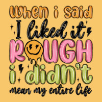 When I Said I Liked It Rough I Didn't Mean My Enti Vintage Hoodie | Teevron