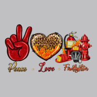 Peace Love Firefighter Long Sleeve Tee | Teevron