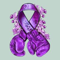 Purple Ribbon With Boxing Gloves Zipper Hoodie | Teevron