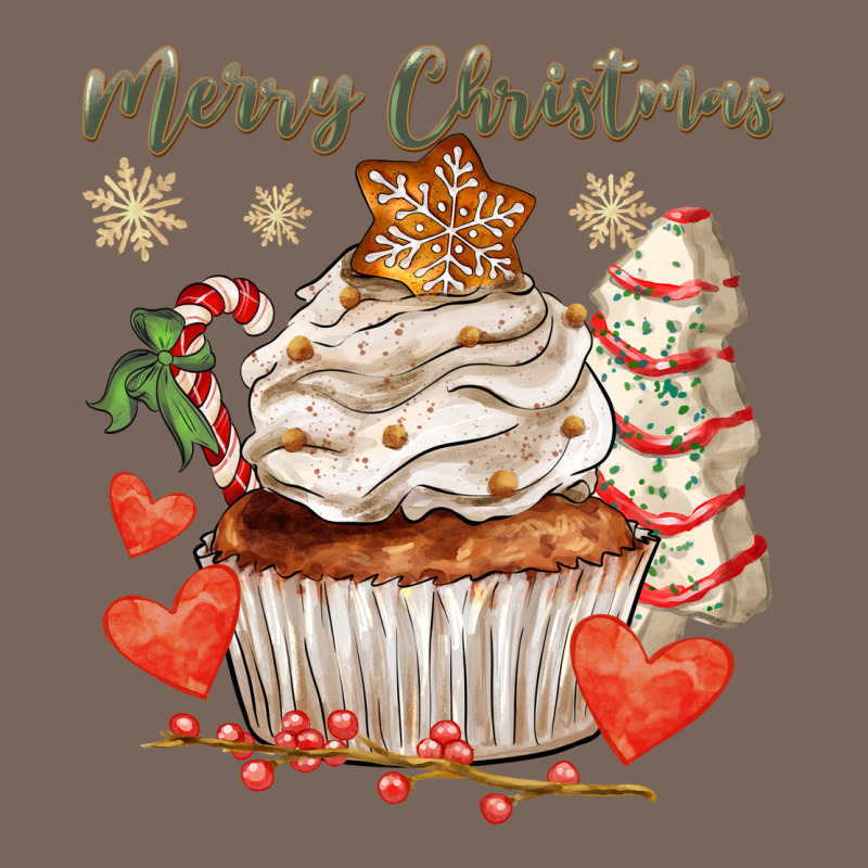 Merry Christmas Cupcake Premium Hoodie by CowGirlArtShop | Teevron