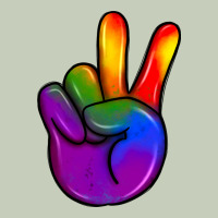 Pride Peace Hand Ladies Tee | Teevron