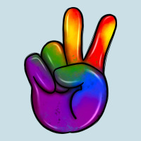 Pride Peace Hand Ladies Tee | Teevron