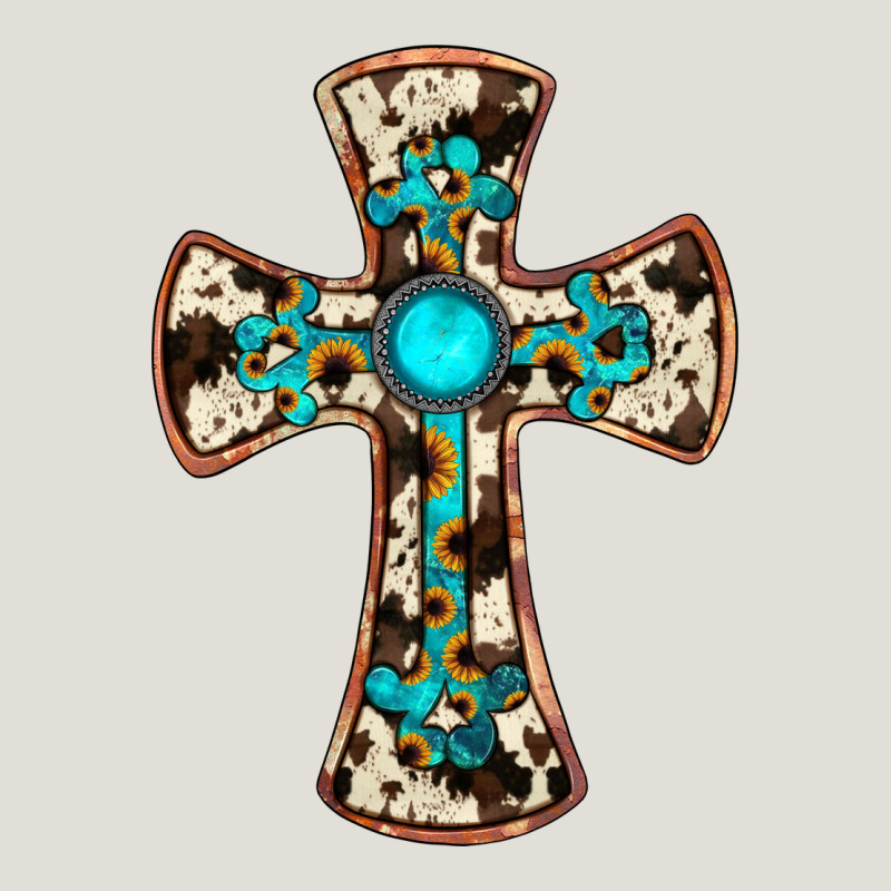 Cowhide Gemstone  Cross Heavy Core Tee by JahusDesignShop | Teevron