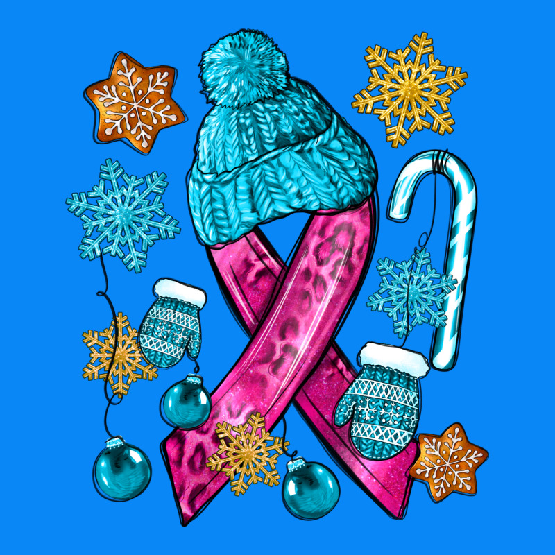 Winter Breast Cancer Ribbon Zipper Hoodie by NancyCooperArtShop | Teevron