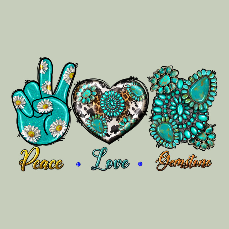 Peace Love Gemstone Long Sleeve Tee by BundleAndBundleShop | Teevron