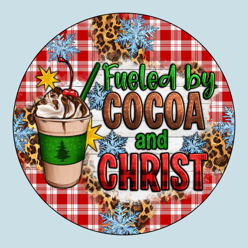 Christmas Fueled By Cocoa And Christ Ornament Ladies Tee by Artiststas | Teevron