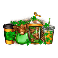 Longhaired Cow St Patricks Coffee Premium Tee | Teevron