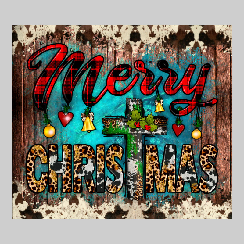 Merry Christmas Cross Tumbler Premium Tee by JahusDesignShop | Teevron