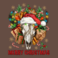 Merry Christmas With Bull Skull Long Sleeve Tee | Teevron