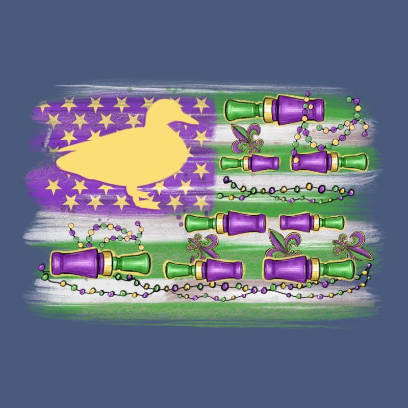 Mardi Gras Duck Call Flag Vintage Hoodie by MaliasSmallBusiness | Teevron