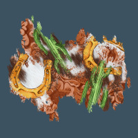 Horseshoe Cowhide Cactus Patch Urban Heavy Tee | Teevron
